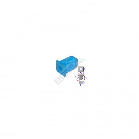 Clips Fixare Pentru Alfa/ Romeo/ Fiat /Lancia - Albastru Set 25 Buc [1]