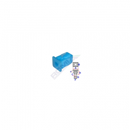 ACCESORII - Clips Fixare Pentru Alfa/ Romeo/ Fiat /Lancia - Albastru Set 25 Buc