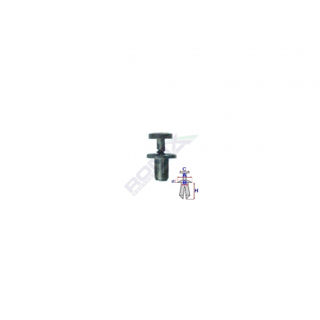 Clips Fixare Pentru Citroen/Dacia/Renault 5.7X9Mm - Negru Set 10 Buc [1]