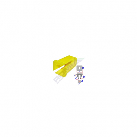 ACCESORII - Clips Fixare Pentru Fiat - Galben Set 10 Buc