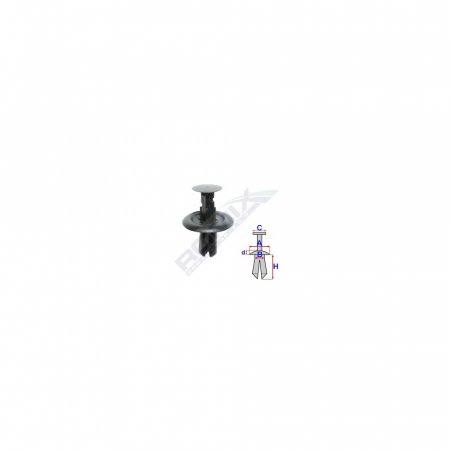 ACCESORII - CLIPS FIXARE PENTRU FORD/MAZDA 6X16.4MM - NEGRU SET 10 BUC