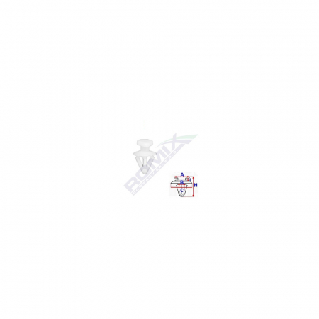 Clips Fixare Pentru Opel 7.3X12.4Mm Alb Set 10Buc [1]