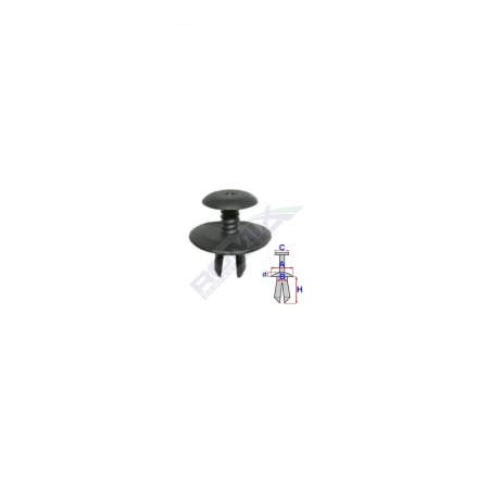 Clips Fixare Prag Pentru Grup Vag - Negru Set 10 Buc [1]