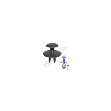 ACCESORII - Clips Fixare Prag Pentru Grup Vag - Negru Set 10 Buc