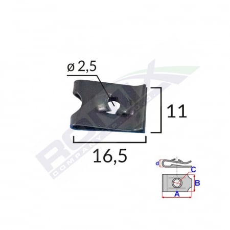 CONSUMABILE SERVICE - CLIPS FIXARE UNIVERSAL - NEGRU SET 25 BUC