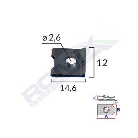 Clips Fixare Universal - Negru Set 25 Buc [1]