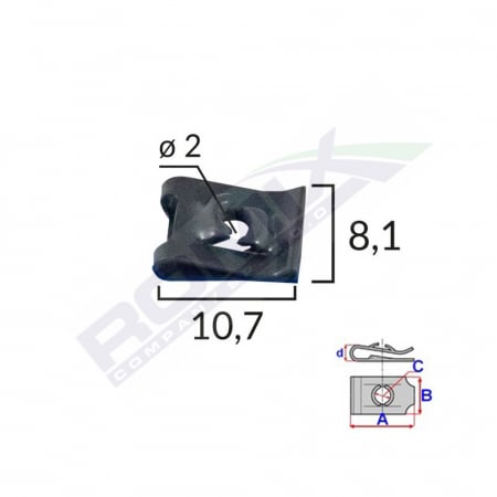 Clips Fixare Universal - Negru Set 25 Buc [1]