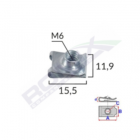 ACCESORII - Clips Metalic Fixare Universal Set 10 Buc