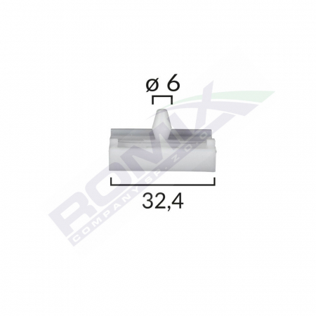 ACCESORII - Clips Praguri Bmw 6X24Mm - Gri Set 10 Buc