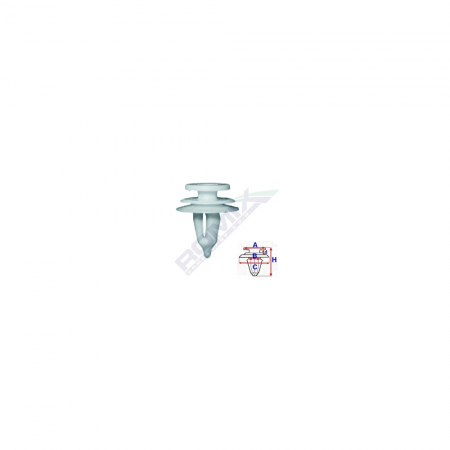 ACCESORII - Clips Tapiterie Pentru Chrysler - Gri Set 10 Buc