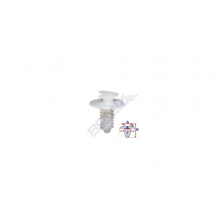 Clips Tapiterie Pentru Fiat/Lancia/Alfa Romeo/Peugeot - Alb Set 10 Buc [1]