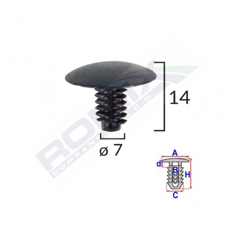 Clips Tapiterie Pentru Fiat/ Lancia/Alfa Romeo Set 10 Buc [1]