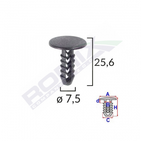 Clips Tapiterie Pentru Fiat/Lancia/Alfa Romeo Set 25 Buc [1]