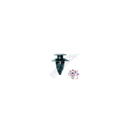 ACCESORII - Clips Tapiterie Pentru Grup Vag 8X21Mm - Negru Set 10 Buc