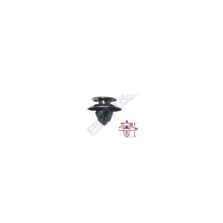 Clips Tapiterie Pentru Mercedes 8.1X13.2Mm - Negru Set 10 Buc [1]