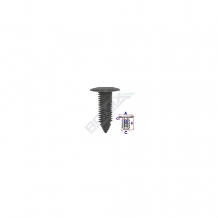 CLIPS TAPITERIE PENTRU MERCEDES - NEGRU SET 10 BUC [1]