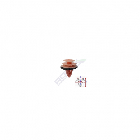 Clips Tapiterie Pentru Nissan 8X19.9Mm Roz Set 10 Buc [1]