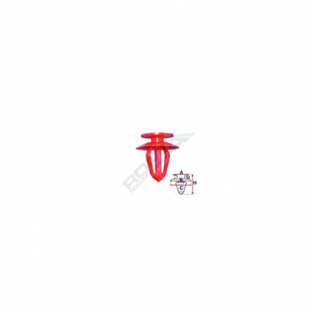 Clips Tapiterie Pentru Opel - Rosu Set 10 Buc [1]