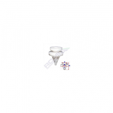 ACCESORII - Clips Tapiterie Pentru Renault - Alb Set 10 Buc