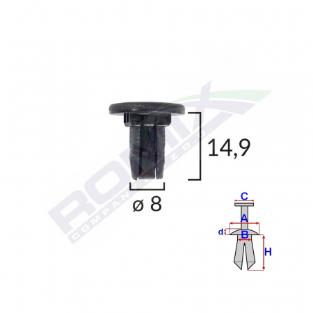 CONSUMABILE SERVICE - Clips Tapiterie Pentru Renault Laguna/Scenic Ii Set 10 Buc