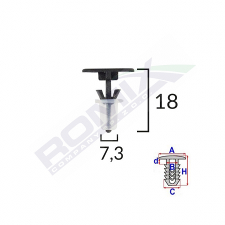 ACCESORII - Clips Tapiterie Pentru Sharan/Alhambra Set 10 Buc