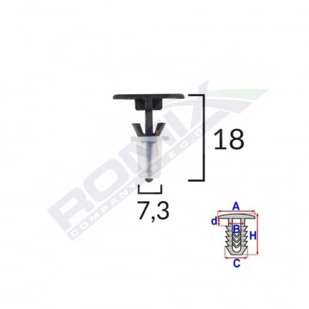 Clips Tapiterie Pentru Sharan/Alhambra Set 10 Buc [1]
