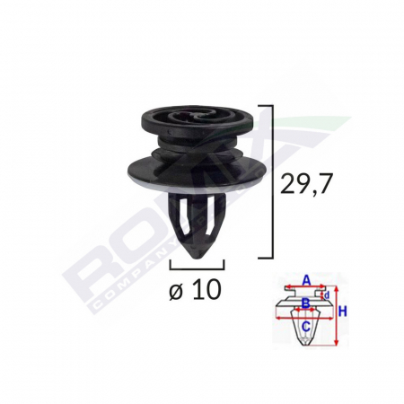 Clips Tapiterie Usi Pentru Audi A4 Set 10 Buc [1]