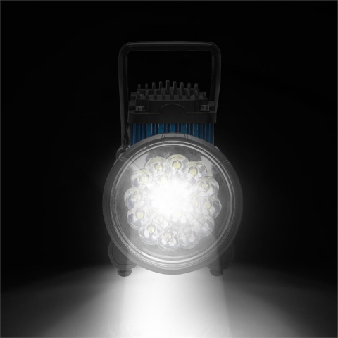 COMPRESOR AER 2 CILINDRI 12V 60L CU LANTERNA LED [7]