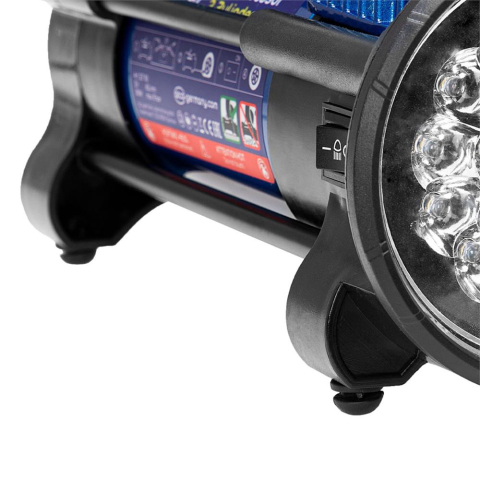 COMPRESOR AER 2 CILINDRI 12V 60L CU LANTERNA LED [6]