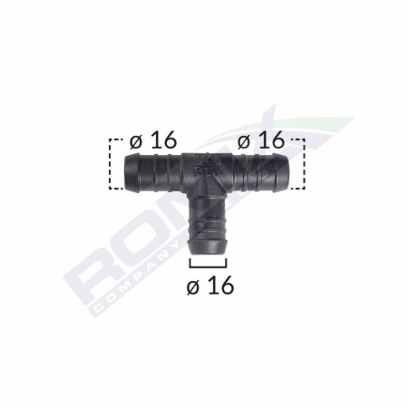 CONSUMABILE SERVICE - Conector Teu Furtun Conducte Diametru 16 Mm Set 5 Buc