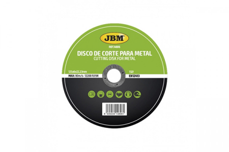ECHIPAMENTE ATELIER - Disc De Taiere Debitare In Metal 125 X 6 Mm T27 Jbm