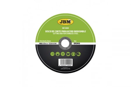 ECHIPAMENTE ATELIER - Disc De Taiere Debitare In Otel Inoxidabil 125 X 1.6Mm T41 Jbm