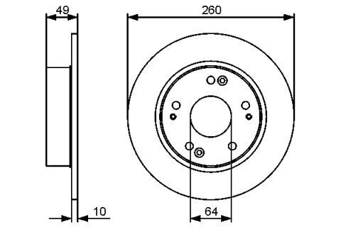Discuri frana - Disc frana BOSCH 0986479450