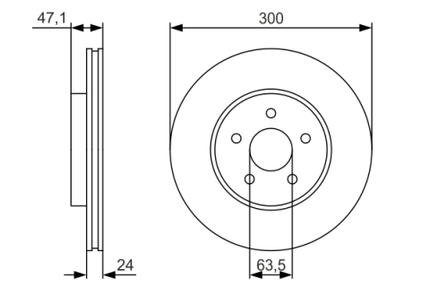 Disc frana BOSCH 0986479S48 [2]