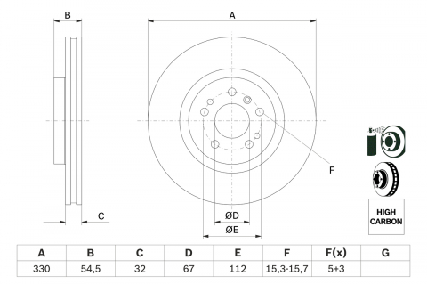 Disc frana BOSCH 0986479269 [4]