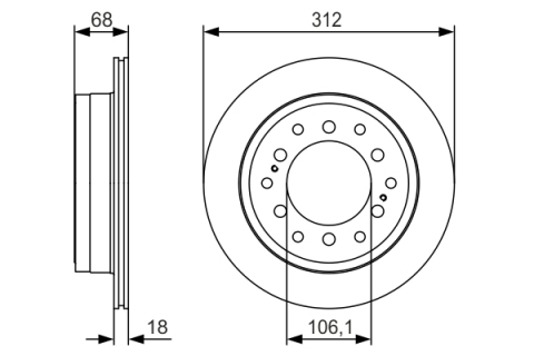 Piese auto - Disc frana BOSCH 0986479S36