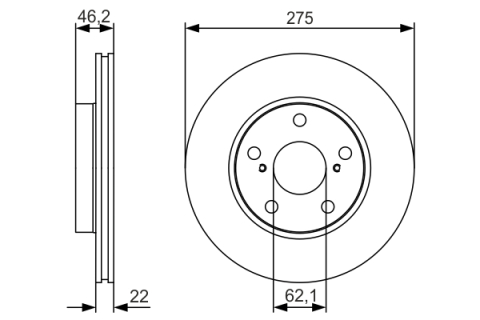 Disc frana BOSCH 0986479R97 [3]