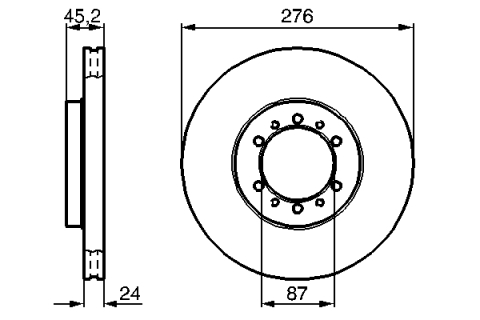 Disc frana BOSCH 0986478844 [4]