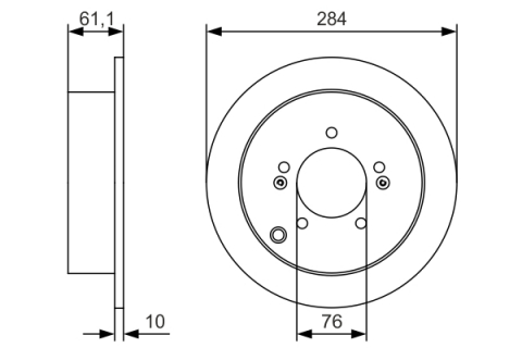 Disc frana BOSCH 0986479U37 [4]