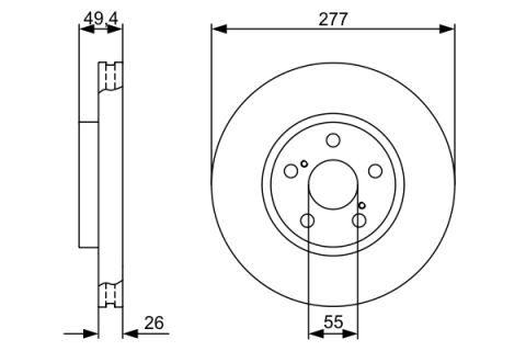 Disc frana BOSCH 0986479340 [1]