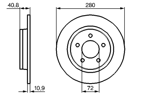Disc frana BOSCH 0986479181 [1]