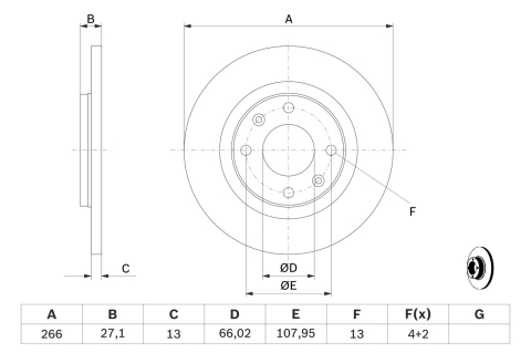 Discuri frana - Disc frana BOSCH 0986479B51