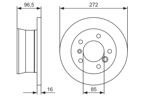 Disc frana BOSCH 0986478433 [4]