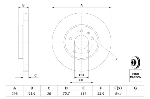 Disc frana BOSCH 0986479267 [2]