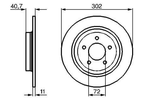 Disc frana BOSCH 0986479C69 [1]
