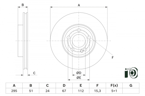 FRANARE - Disc frana  H74 BOSCH 0986479H74