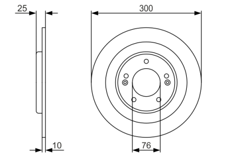 Disc frana BOSCH 0986479A46 [3]