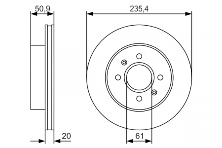 FRANARE - Disc frana BOSCH 0986479r52