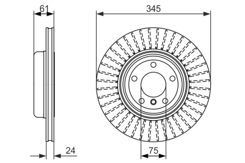 Disc frana BOSCH 0986479729 [3]