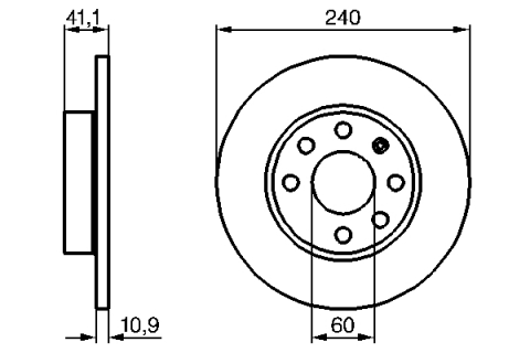 Disc frana BOSCH 0986479189 [4]